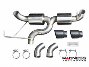 Ford Bronco Performance Exhaust System - Axle Back - Dual Exit - Injen - 3" - Black Tips